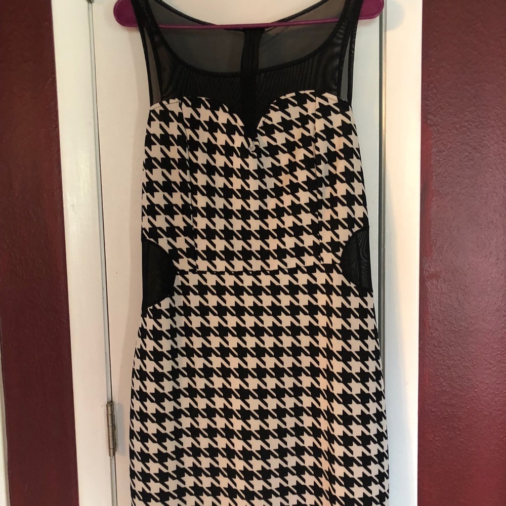 Sexy Herringbone Cutout Dress